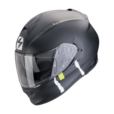 Scorpion EXO-491 "CODE" Mattschwarz-Silber