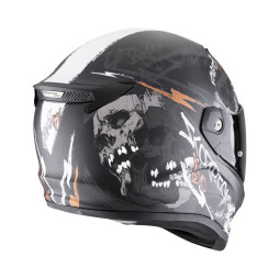 Scorpion COVERT FX "SKULLZ" Mattschwarz-Grau-Gold