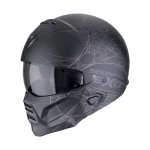 Scorpion EXO-Combat II "SPIDERWEB" Mattschwarz-Silber
