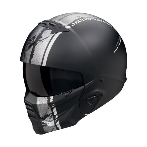 Scorpion EXO-Combat II "LORD" Mattschwarz-Silber