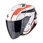 Scorpion EXO-Z1 "VUE" Matt-Weiß-Rot-Schwarz