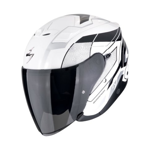 Scorpion EXO-Z1 "VUE" Weiß-Schwarz-Silber