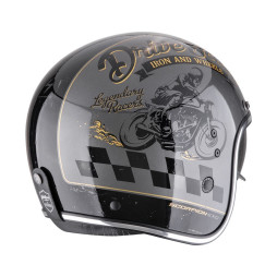Scorpion BELFAST EVO "DRIVE FAST" Silber-Schwarz-Gold