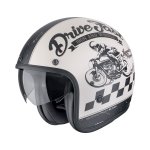 Scorpion BELFAST EVO "DRIVE FAST" Mattcreme-Schwarz