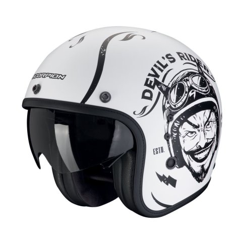Scorpion BELFAST EVO "ROMEO" Mattweiß-Schwarz