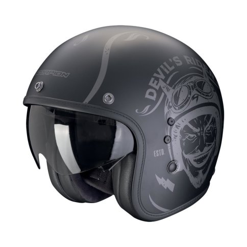 Scorpion BELFAST EVO "ROMEO" Mattschwarz-Silber