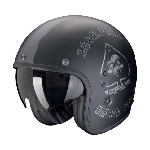 Scorpion BELFAST EVO "SPADE" Mattschwarz-Silber