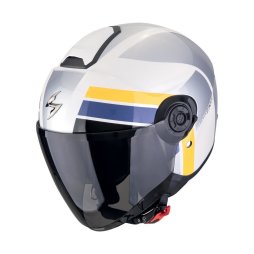 Scorpion EXO-CITY II "BLUR" Weiß-Silber-Gelb