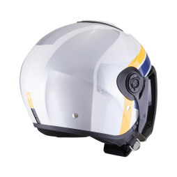 Scorpion EXO-CITY II "BLUR" Weiß-Silber-Gelb