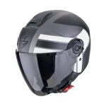 Scorpion EXO-CITY II "BLUR" Matt-Silber-Schwarz-Weiß