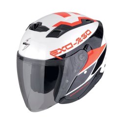 Scorpion EXO-230 "BAND" Weiß-Schwarz-Rot