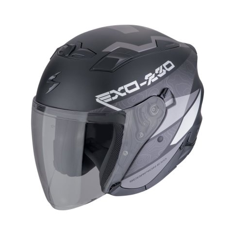 Scorpion EXO-230 "BAND" Mattschwarz-Silber