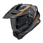 Scorpion ADF-9000 AIR "FEAT" Mattschwarz-Silber-Orange