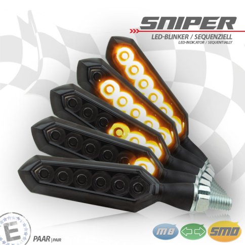 Sequenzieller LED-Blinker "SNIPER"