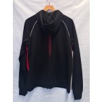 REVS Hoodie mit Reißverschluss Herren L black/red