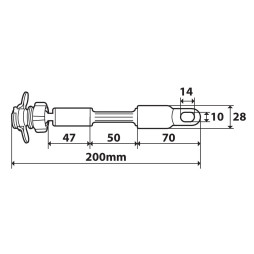 Lampa "Opti-Arm" Schnellbefestigung mit variablen Befestigungsarm