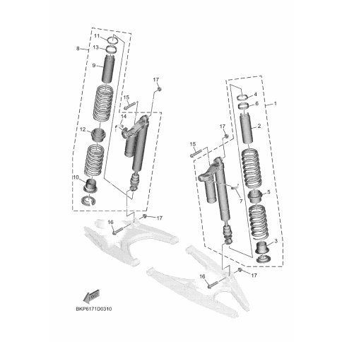 RR. SHOCK ABSORBER ASSY. ,2