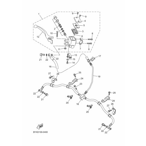 HALTER, BREMSSCHLAUCH