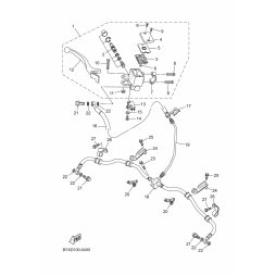 HALTER, BREMSSCHLAUCH