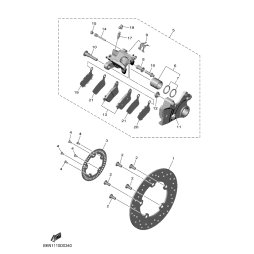 BREMSSATTEL KOMPL., HINTEN 2