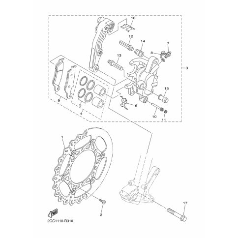 BREMSSATTEL KOMPL.(L)