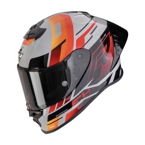 Scorpion EXO-R1 EVO II AIR "ADRENALINE" Grau-Rot-Orange
