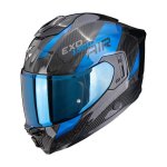 Scorpion EXO-1500 CARBON AIR "PLATTED" Schwarz-Blau