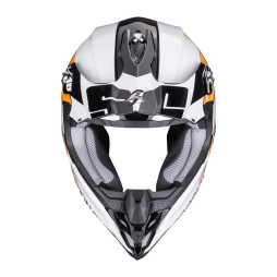 Scorpion VX-16 EVO AIR "LIGNES" Schwarz-Orange