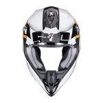 Scorpion VX-16 EVO AIR "LIGNES" Schwarz-Orange