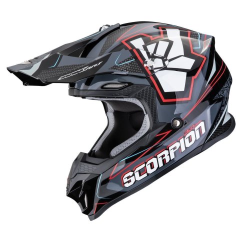 Scorpion VX-16 EVO AIR "ROK" Schwarz-Grau-Rot
