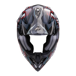 Scorpion VX-16 EVO AIR "ROK" Schwarz-Grau-Rot
