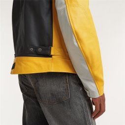 Sport Heritage Fahrerjacke aus Leder für Herren