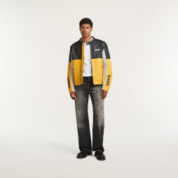 Sport Heritage Fahrerjacke aus Leder für Herren