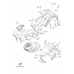 Tracer 700 Tankverkleidung links