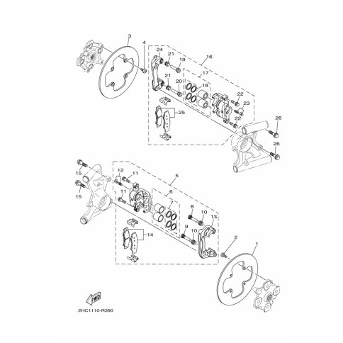 BRAKE PAD KIT 2