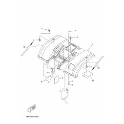 REAR FENDER ASSY
