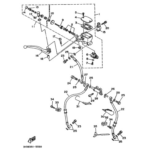 HALTER, BREMSSCHLAUCH 2