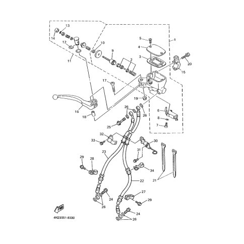 HALTER, BREMSSCHLAUCH 2
