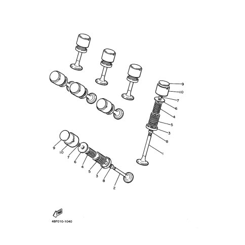 HALTER, VENTILFEDER