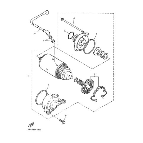 STARTING MOTOR UNIT