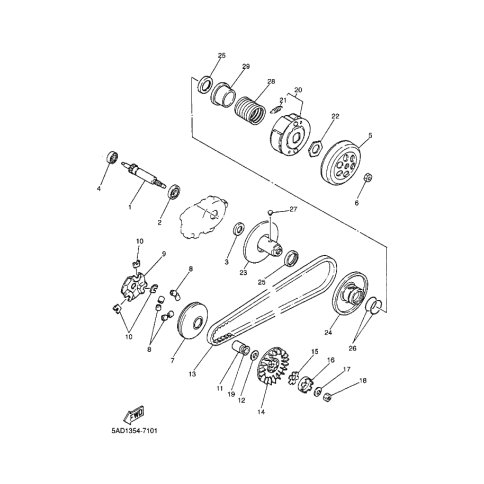 KEILRIEMEN - 3AA-17641-00 Yamaha Ersatzteile -  - Yamaha S