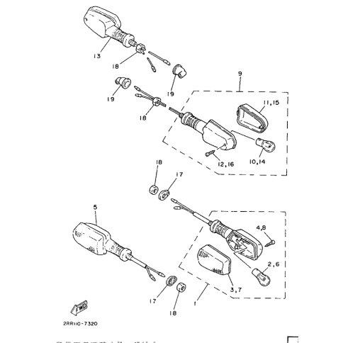 HINTERER BLINKER KOMPL. 1