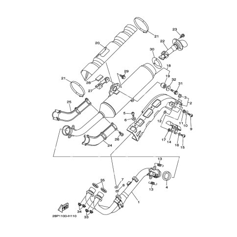 COVER, EXHAUST