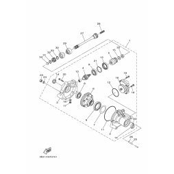 FRONT AXLE GEAR CASE COMP.