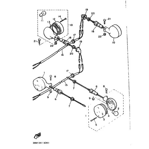 HINTERER BLINKER KOMPL. 1