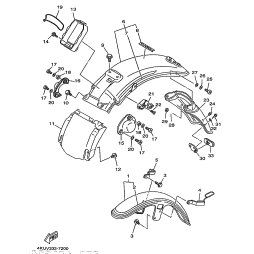 HINTERRAD-KOTFLUGEL KOMPL.