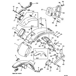 HINTERRAD-KOTFLUGEL KOMPL.