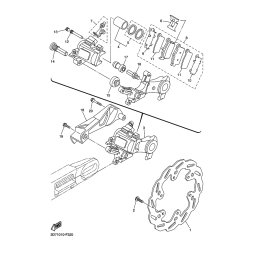 BREMSSATTEL KOMPL., HINTEN