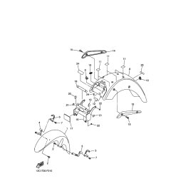 HINTERRAD-KOTFLUGEL KOMPL.