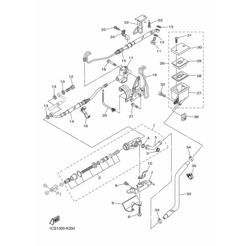 HALTER, BREMSSCHLAUCH